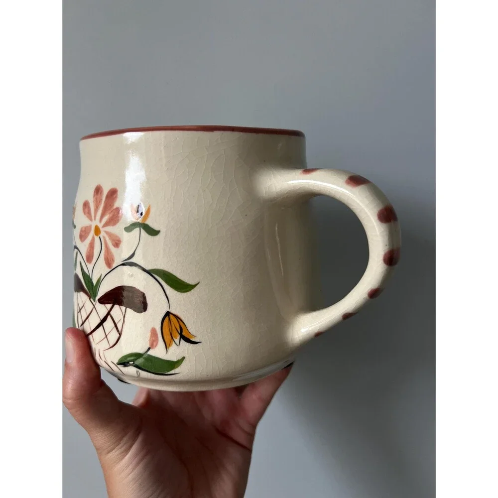 Vintage Hand-painted Ceramic Pitcher